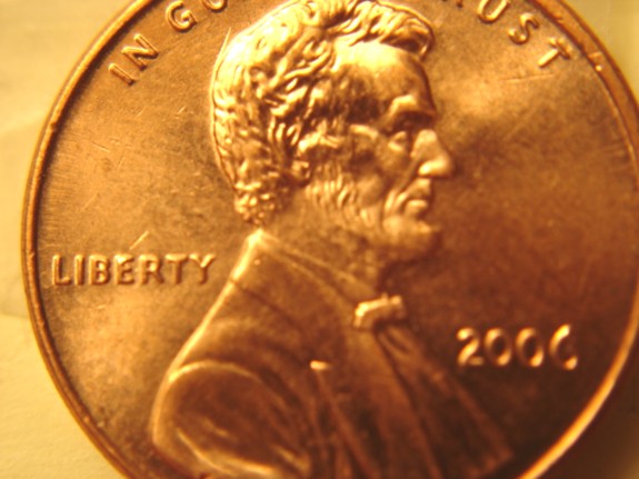 2006-P-Lincoln-Memorial-Cent---Partial-Beard-And-Polished-Inner-Ear